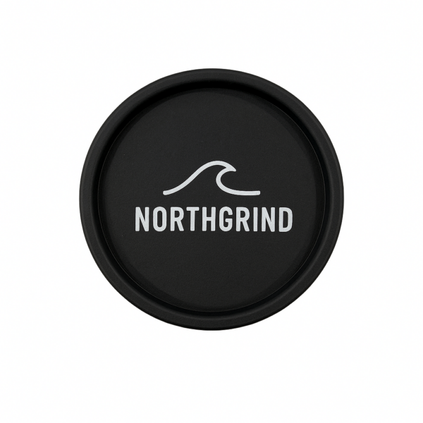 bio grinder borkum 2 teilig aus hanfplastik (schwarz)