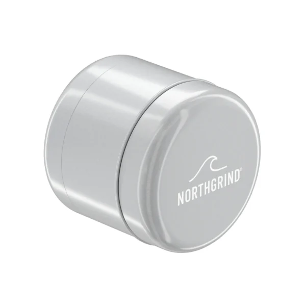NORTHGRIND® Premium Ceramic Grinder Juist Storm Rock (Grey) – lying view with logo