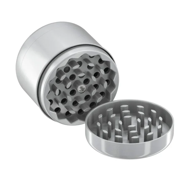 NORTHGRIND® Premium Ceramic Grinder Juist Storm Rock (Grey) – opened with grinding mechanism