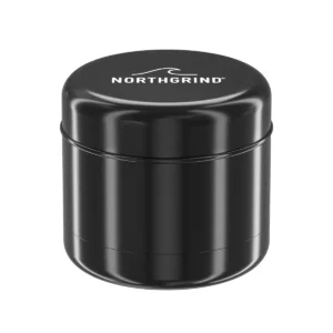 NORTHGRIND Juist Midnight Tide (Black) angled top view NORTHGRIND® Premium Ceramic Grinder Juist Midnight Tide (Black) – angled top view