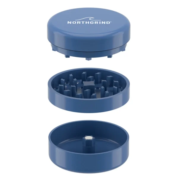 NORTHGRIND Baltrum Horizon Blue (Blue) exploded view NORTHGRIND® Premium Ceramic Ultra Grinder Baltrum Horizon Blue (Blue) – exploded view
