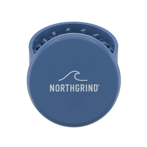 NORTHGRIND Baltrum Horizon Blue (Blue) lid with logo NORTHGRIND® Premium Ceramic Ultra Grinder Baltrum Horizon Blue (Blue) – lid with logo