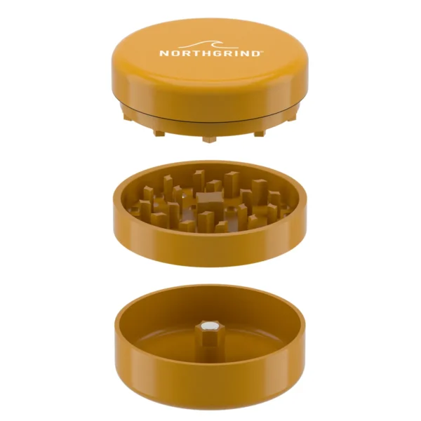 NORTHGRIND® Premium Ceramic Ultra Grinder Baltrum Tidal Amber (Yellow) – exploded view