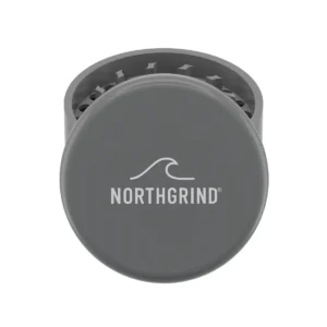 NORTHGRIND Baltrum Storm Rock (Grey) lid with logo NORTHGRIND® Premium Ceramic Ultra Grinder Baltrum Storm Rock (Grey) – lid with logo