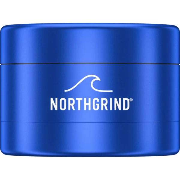 NORTHGRIND® Toothless Alu-Grinder Langeoog Horizon Blue (Blau) – Frontansicht