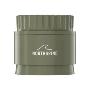 NORTHGRIND® Toothless Keramik Grinder Norderney Dune Moss (Grün) – Frontansicht
