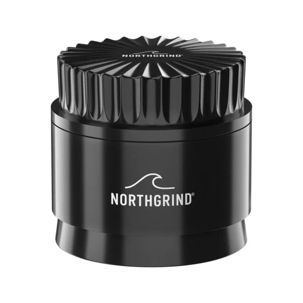 NORTHGRIND® Toothless Ceramic Grinder Norderney Midnight Tide (Black) – angled top view