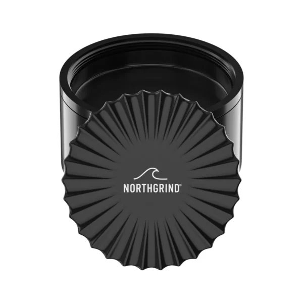 NORTHGRIND® Toothless Ceramic Grinder Norderney Midnight Tide (Black) – lid from above