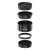 NORTHGRIND® Toothless Ceramic Grinder Norderney Midnight Tide (Black) – exploded view