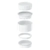 NORTHGRIND® Toothless Ceramic Grinder Norderney Arctic White (White) – exploded view